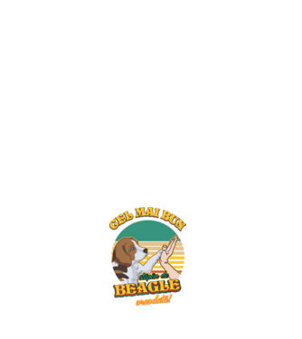 Cel mai bun stăpân de beagle vreodată! model negru pe tricou