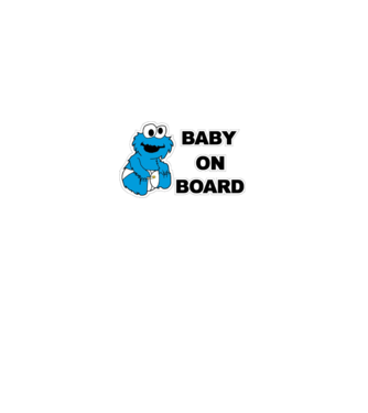 Baby Monster model alb pe tricou