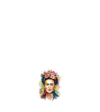 Frida Kahlo model alb pe tricou