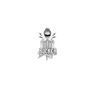 femeie - mutter - rocker model negru pe tricou