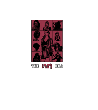 Taylor Swift ERAS red model negru pe tricou
