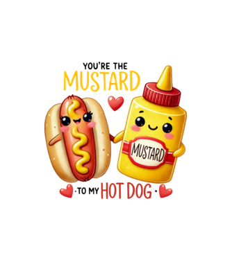 Mustard to my Hot Dog model nisipiu pe tricou