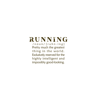 Running definition model alb pe tricou