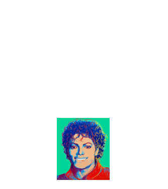 Micheal Jackson Art model roz deschis pe tricou