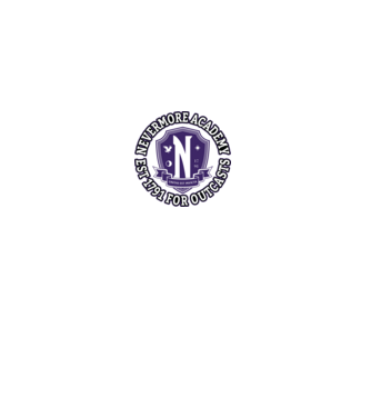  Nevermore academy model negru pe tricou