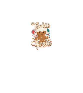 Cookie frate model alb pe tricou