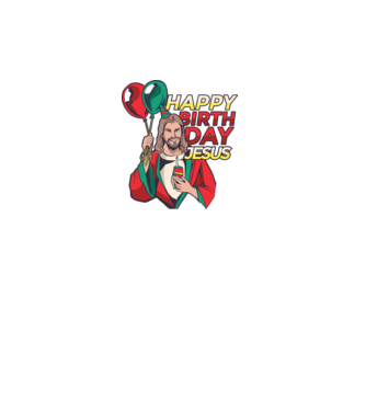 Happy Birtday Jesus! model turcoaz pe tricou