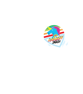 Rainbow smash model galben neon pe tricou
