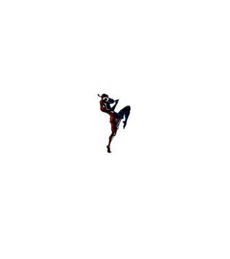 Muay Thai model negru pe tricou