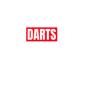 DARTS HERO model negru pe tricou