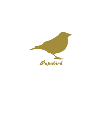 Papa bird model negru pe tricou