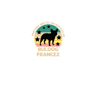 Prietenul meu cel mai bun este un buldog francez model turcoaz pe tricou