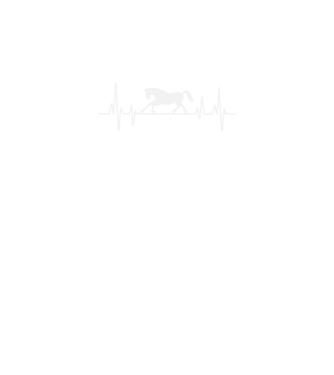 horse heartbeat model negru pe tricou