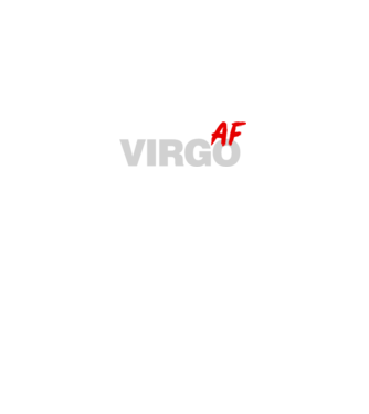 VIRGO as fuck model negru pe tricou