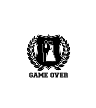 Bachelor GAME OVER model gri pe tricou