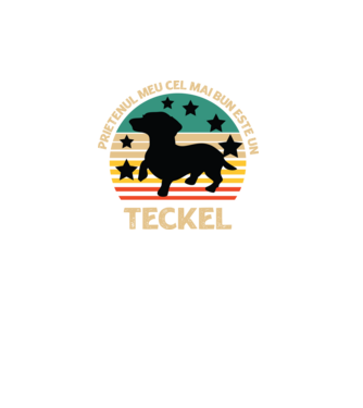 Prietenul meu cel mai bun este un teckel model turcoaz pe tricou