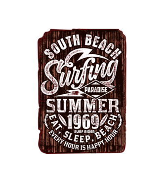 South Beach model alb pe tricou