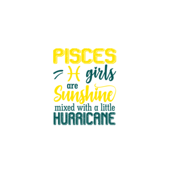 Sunshine with Hurricane PISCES model negru pe tricou