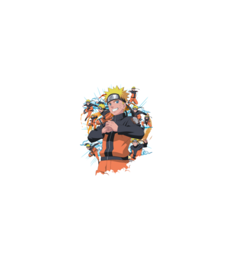 NARUTO model negru pe tricou