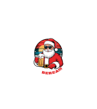 Ho ho ține mi berea! Negru model nisipiu pe tricou