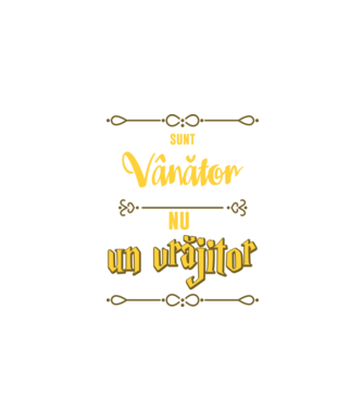 Sunt vânător, nu un magician model negru pe tricou