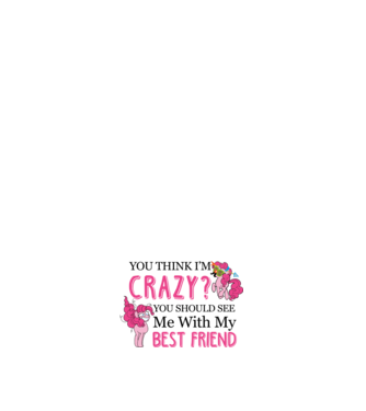 Crazy Friend Unicorn model negru pe tricou