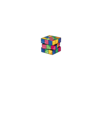 Rubik cube what part model negru pe tricou