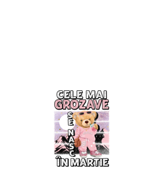 RETRO teddy fetişcană MARTIE model alb pe tricou