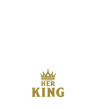 Her King model alb pe tricou