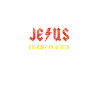 JESUS HIGHWAY TO HEAVEN model negru pe tricou