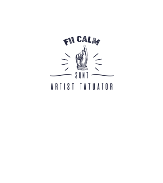 Fii calm, sunt artist tatuator model gri pe tricou