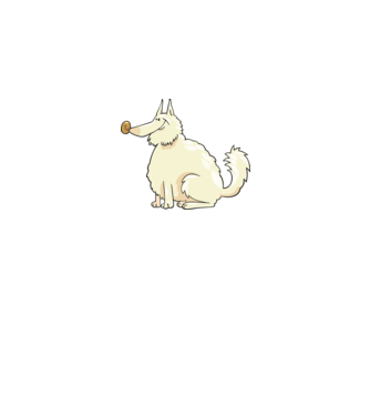 Dog silhouette model turcoaz pe tricou