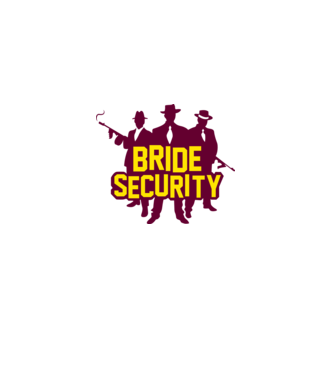 Bride Security model alb pe tricou