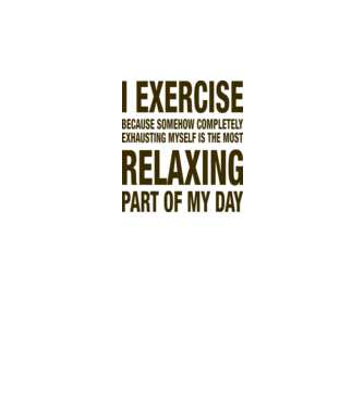 I exercise because model galben pe tricou
