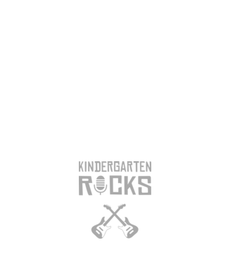 Kindergarten rocks model negru pe tricou