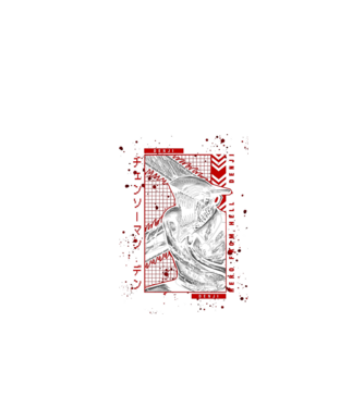 Denji Chainsaw man model negru pe tricou