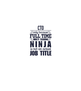 CTO-full time ninja model alb pe tricou