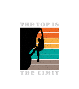 The Top is the limit model alb pe tricou