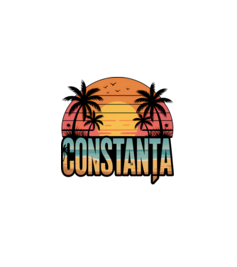 Constanța model negru pe tricou