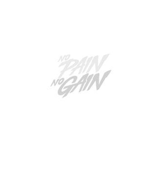 No Pain No Gain typography model negru pe tricou