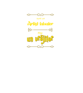 Sunt un artist tatuator, nu un magician model negru pe tricou