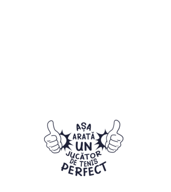 Așa arată un JUCĂTOR DE TENIS perfect model roșu pe tricou
