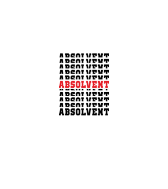 absolvent 2022 model alb pe tricou