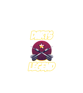 Darts legend model negru pe tricou