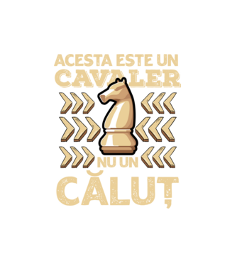 Acesta este un cavaler, nu un căluț  model alb pe tricou