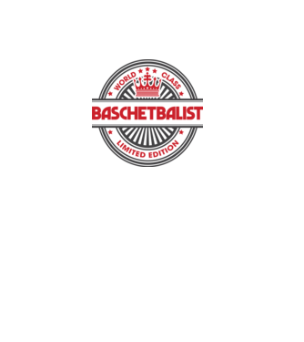baschetbalist model negru pe tricou