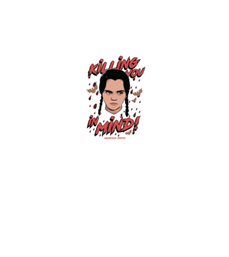 WEDNESDAY Killing You in my mind model negru pe tricou