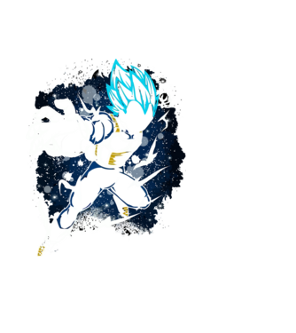 prince vegeta dragonball model negru pe tricou