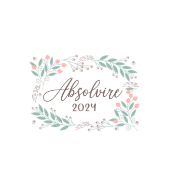 Absolvire 2024 model alb pe tricou