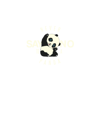 Never say no model turcoaz pe tricou
